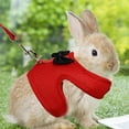 thumbnail image 3 of HeeHom Christmas Bunny Harness Leash Set - Soft Mesh Vest for Rabbits Kittens Ferrets Small Pets - Adjustable Escape-Proof Design, 3 of 6