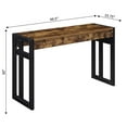 thumbnail image 6 of Pemberly Row Contemporary Console Table in Nutmeg Wood Finish, 6 of 8