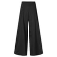 thumbnail image 2 of Palazzo Pants for Women Slacks Wide Leg High Waisted Business Casual Work Trousers with Pockets Black XXL, 2 of 6