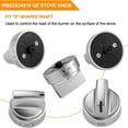 thumbnail image 7 of Gas Stove Knobs WB03X24818 Replacement,   Reinforced D-Shape Hole Burner Range Replacement Knobs Compatible with GE Gas Stoves, 7 of 7