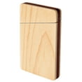 thumbnail image 5 of sunsanly Wooden Business Card Case Name Card Holder Smooth Edge Burr Free Large Capacity Portable Business Card Holder, 5 of 8