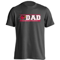 Lamar University Cardinals Dad Proud Parent Short Sleeve T-Shirt