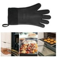 thumbnail image 5 of Unique Bargains 1 Pc Non-slip Oven Mitts for Kitchen Black, 5 of 5