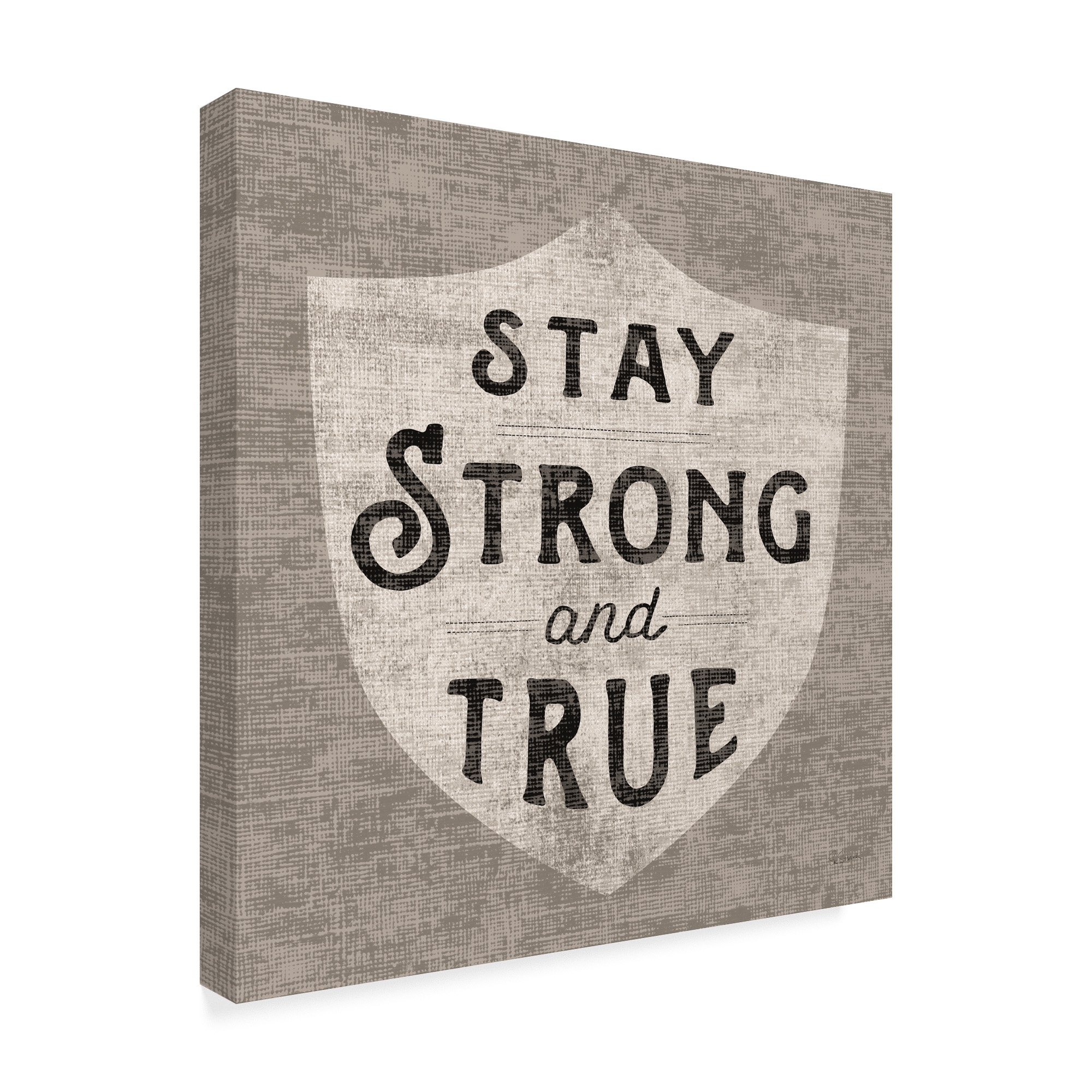 Trademark Fine Art 'Stay Strong' Canvas Art by Sue Schlabach
