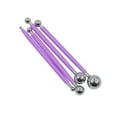 thumbnail image 4 of 4Pcs Stainless Steel Tools Spherical Sugar Set Group Double Head Clay Sewing Pen Cake Cooking Accessory StylusProfessional Purple, 4 of 9