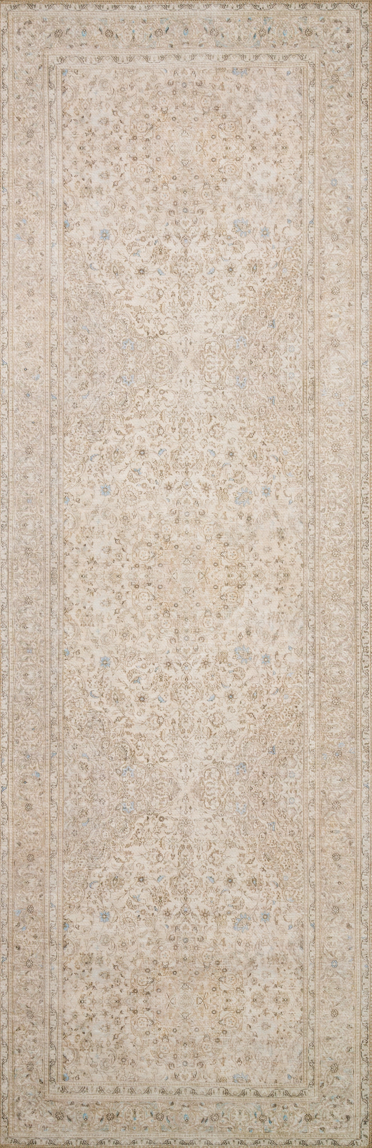 Loloi Loren Collection LQ-03 Sand / Taupe Oriental Area Rug 7'-6" x 9'-6"