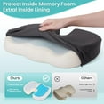 thumbnail image 5 of Office Chair Seat Cushion, Cooling Gel Enhanced Memory Foam Cushion for Long Sitting Back, Sciatica, Coccyx, Tailbone Pain Relief Pillow for Office Chair, Gaming, Car, Wheelchair Grey, Large, 5 of 8