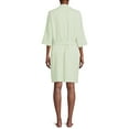 thumbnail image 4 of Lissome Women's and Women's Plus Size Waffle Wrap Robe, 4 of 5