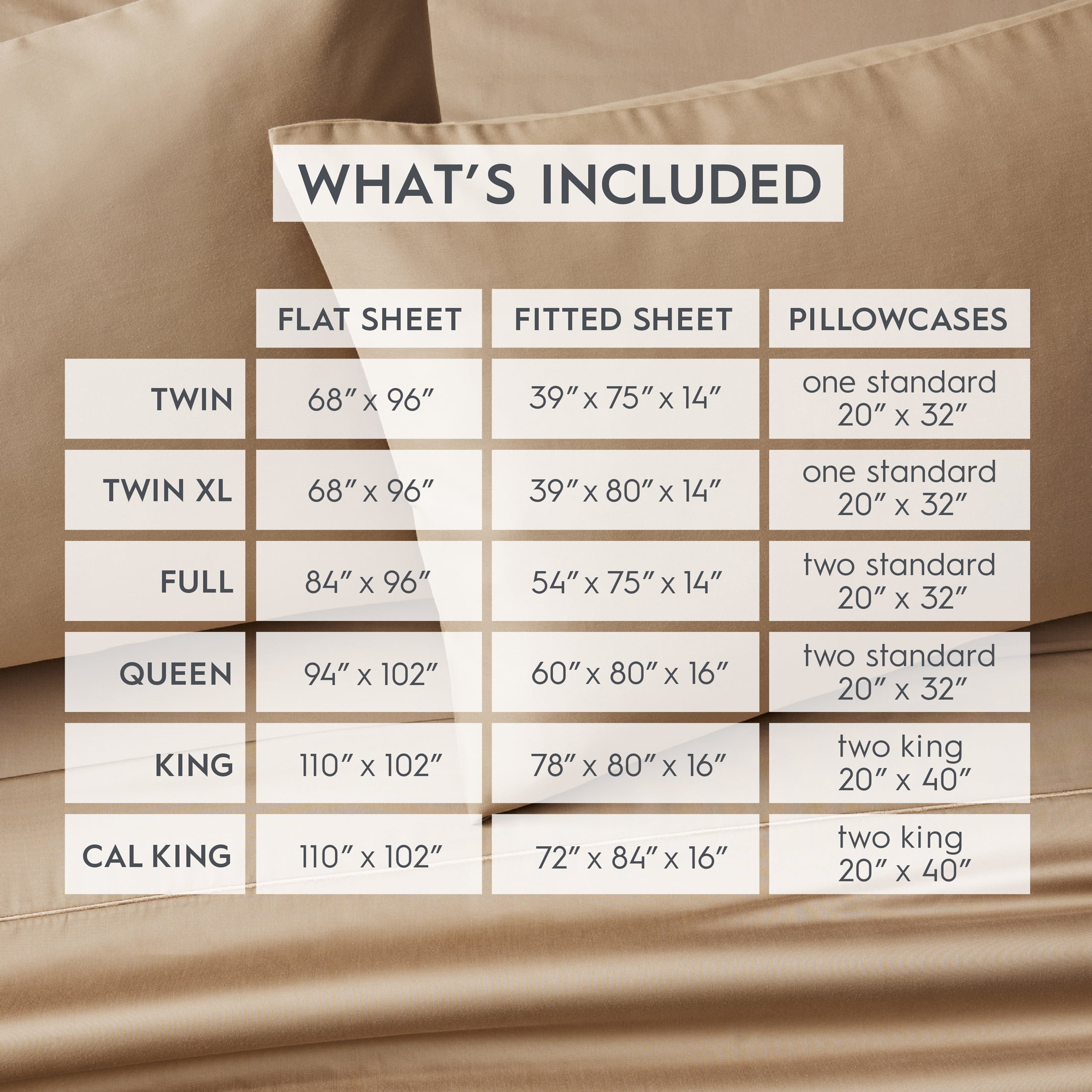 Better Homes & Gardens 3-Piece 300 Thread Count Almond Biscuit Cotton Sateen Bed Sheet Set, Twin