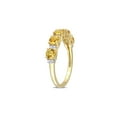 thumbnail image 2 of 1.30 Carat (Ctw) Citrine Band Ring in Yellow Plated Sterling Silver for Women, 2 of 6