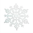thumbnail image 4 of 4-Inch Plastic Glitter Snowflake Christmas Ornaments  Tree Decor 12pcs, 4 of 7
