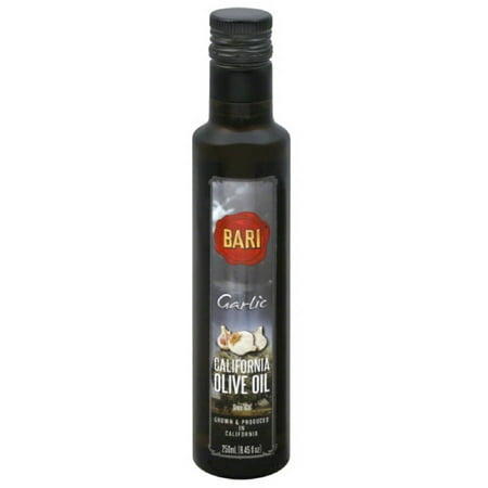 Bari Garlic California Olive Oil, 8.5 fl oz, (Pack of 6)