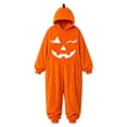 thumbnail image 5 of jiaxiM Pocket Onesie, Hooded Jumpsuit, Halloween Casual Wear, Light Pumpkin Graphic One Piece Suit, Soft Plush Long Sleeve Loungewear, 5 of 5