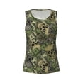 thumbnail image 4 of Gaeub Green Skulls Women's Workout Tank Tops Lightweight Sleeveless Shirts for Women for Athletic Running Tennis Yoga - Medium, 4 of 9