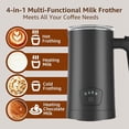thumbnail image 3 of Full-Automatic Milk Frother Milk Frother 4 in 1 Electric Steamer Frother Foam Maker for Coffee Hot Chocolate US Plug, 3 of 6