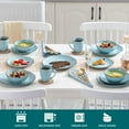 thumbnail image 5 of vancasso, 48-Piece Stoneware Dinnerware Set, Blue Dinner Set, for 12, 5 of 8