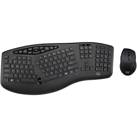 UPC: 0783750008693 | ADESSO TruForm Media 1600 – Wireless Ergonomic Keyboard and Optical Mouse