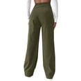 thumbnail image 5 of UJNDER Women's High Waist Corduroy Wide Leg Pants Straight Trousers Plus Size Casual Wear GN1 XXL, 5 of 8