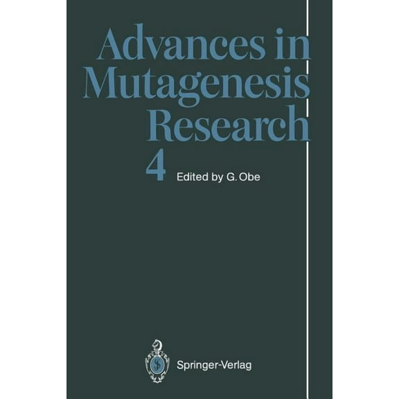Advances in Mutagenesis Research Advances in Mutagenesis Research, Book 4, (Paperback)