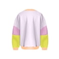 thumbnail image 4 of hxobax Womens Cute Fall Sweatshirt Colorblock Long Sleeve Crewneck Pullover Tops Trendy Sweatshirts, 4 of 5