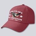 thumbnail image 2 of Leey-World 250th Anniversary USA Hat 2026 Patriotic Baseball Cap for Men Women,American 250 Year Anniversary,Red, 2 of 4