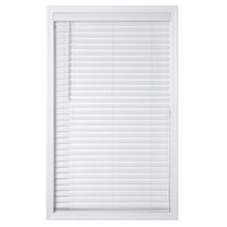 Better Homes & Gardens 2" Cordless Faux Wood Horizontal Blinds, White, 35" W x 64" L