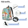 thumbnail image 4 of Naloa Kawaii Sushi Characters Delight Canvas Backpack for Men Women Rucksack Casual Travel Daypack College Tote Satchel Bookbag for Teens-Small, 4 of 7