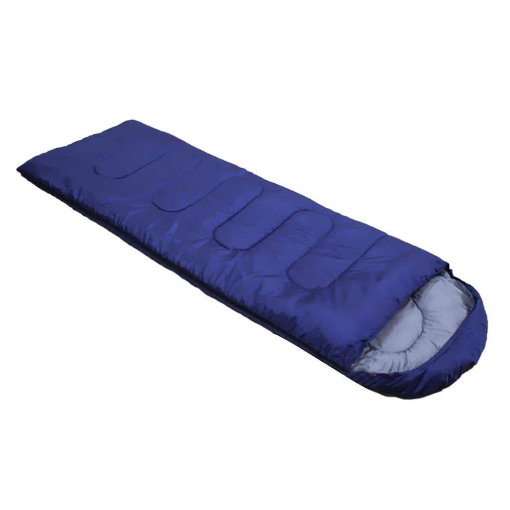 Axioma Ultralight Adult Hooded Sleeping Bags for Outdoor Travel Camping Hiking Navy 0.7kg-Navy