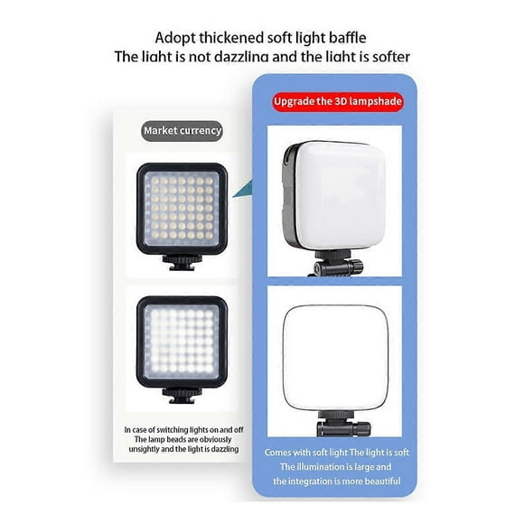 Vlog Removable Back Clip-on Mobile Phone Photography Light B
