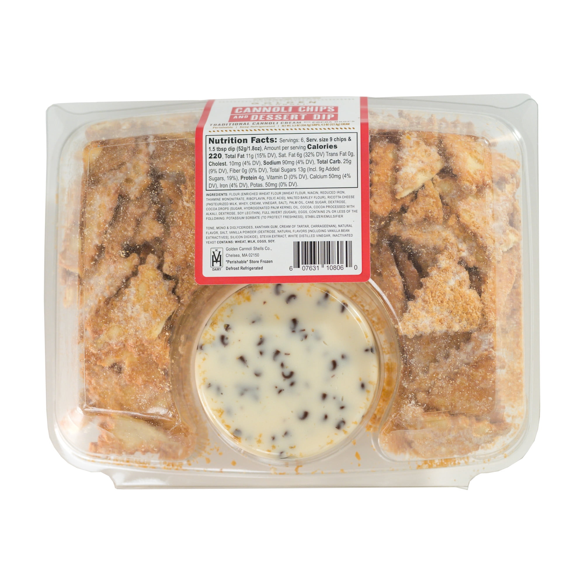 Golden Cannoli Chips and Dessert Dip 10 oz Clamshell Refrigerated Kosher