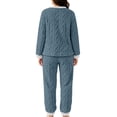 thumbnail image 6 of SBYOJLPB 2-Piece Sets for Women Winter Thickened Long-Sleeve Top and Pants Warm Pajama Set, 6 of 6