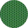 thumbnail image 1 of Ahgly Tapis Rond Lavable en Machine Intérieur Transitionnel Vert Forêt Foncé, 3 Pieds Rond, 1 of 7