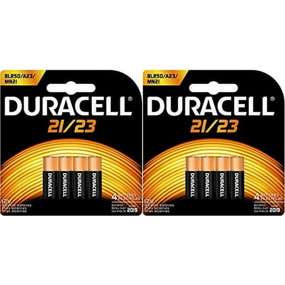 8 Duracell Duralock 21/23 12V Alkaline Batteries MN21B4 8LR50 A23 MN21
