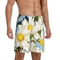 thumbnail image 3 of Rocae Bees Collecting Nectar for Men's Soft Sleep Pajama Shorts, Waistband and Pockets, 3 of 9