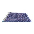 thumbnail image 2 of Ahgly Company Machine Washable Indoor Rectangle Persian Blue Traditional Area Rugs, 4' x 6', 2 of 4