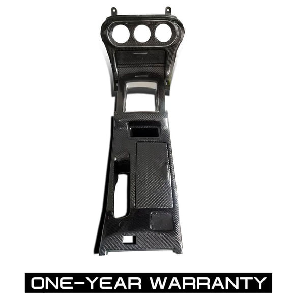 ECP-AUTOTEILE fit for 08-15 Lancer EVO X MR A/C Dash w/Shifter Panel,Cup Holder Carbon Fiber