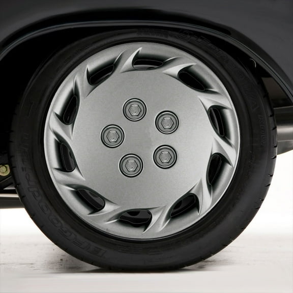Set of Four 14" Silver Hubcap Wheel Covers for 1997-1999 Toyota Camry (Push-on)