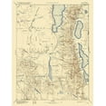 thumbnail image 2 of USGS 26x32 White Modern Wood Framed Museum Art Print Titled - Alhambra California Sheet - USGS 1892, 2 of 4