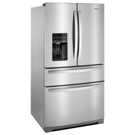 Whirlpool - 26.2 Cu. Ft. 4-Door French Door Refrigerator - Stainless Steel