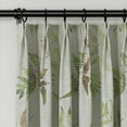 thumbnail image 3 of TWOPAGES 52"x84" Pinch Pleated Curtain Boho Print Linen Blend Light Filtering Drape for Guest Room, 1 Panel, Early Autumn, 3 of 6