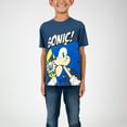 thumbnail image 2 of Sonic The Hedgehog Characters Crew Neck Short Sleeve 4pk Boy's Tees-XXL, 2 of 7