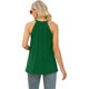 thumbnail image 3 of Mujeres Encaje plisado Tank Top suave transpirable casual elegante Halter Masajeadores de cuello sin mangas blusa camisa para citas, 3 of 5