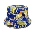 thumbnail image 4 of Vrotazzy Seasonal Print Fisherman Hat Reversible Sun Cap for Kids Boys Girls Lightweight Outdoor Wide Brim Sun Summer,Size 1-6 Years, 4 of 5