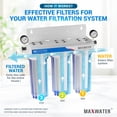 thumbnail image 3 of Max Water 10" Standard Whole House Replacement Filters Coconut Shell Carbon, Polypropylene Sediment, and GAC Carbon Filters Variations (6 Pack), 3 of 6