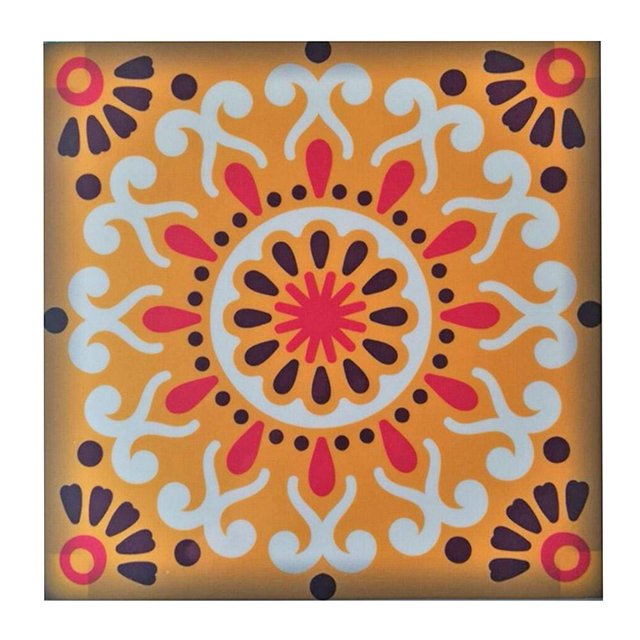 Etiqueta autoadhesiva impermeable Wdftyju de PVC para azulejos Estilo marroquí 15cm 201002