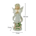 thumbnail image 5 of Solar Light Angel Figurines Grave Decorations for Cemetery, Praying Angel Statue with Flowers for Outside Angel Light Garden Decorations, 5 of 9