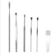 thumbnail image 3 of Vogacara 6 Pieces/Set Stainless Steel Earwax Remover Brush Bedroom Portable with Earpick Pick Ear Travel Cleaning House Handled Indoor Type3 NO3, 3 of 6