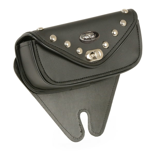 Small Black PVC Vinyl Motorcycle Windshield Bag