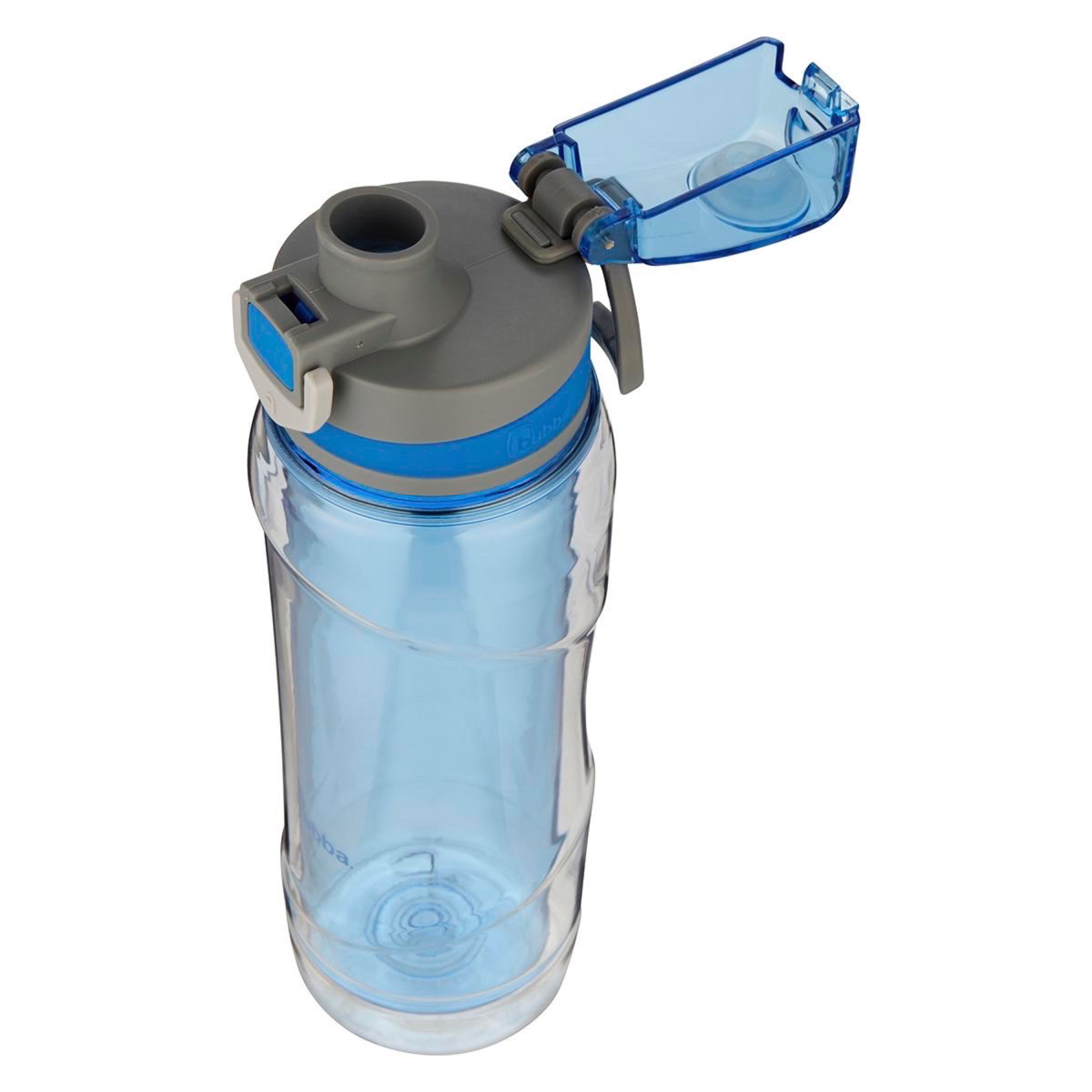 Bubba Flo Duo 24 oz Deep Sea and Gray Insulated Plastic Water Bottle with Straw Lid