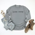 thumbnail image 3 of Spooky Season Typewriter - Women's Garment Dyed Long Sleeve Graphic T-Shirt, 3 of 12